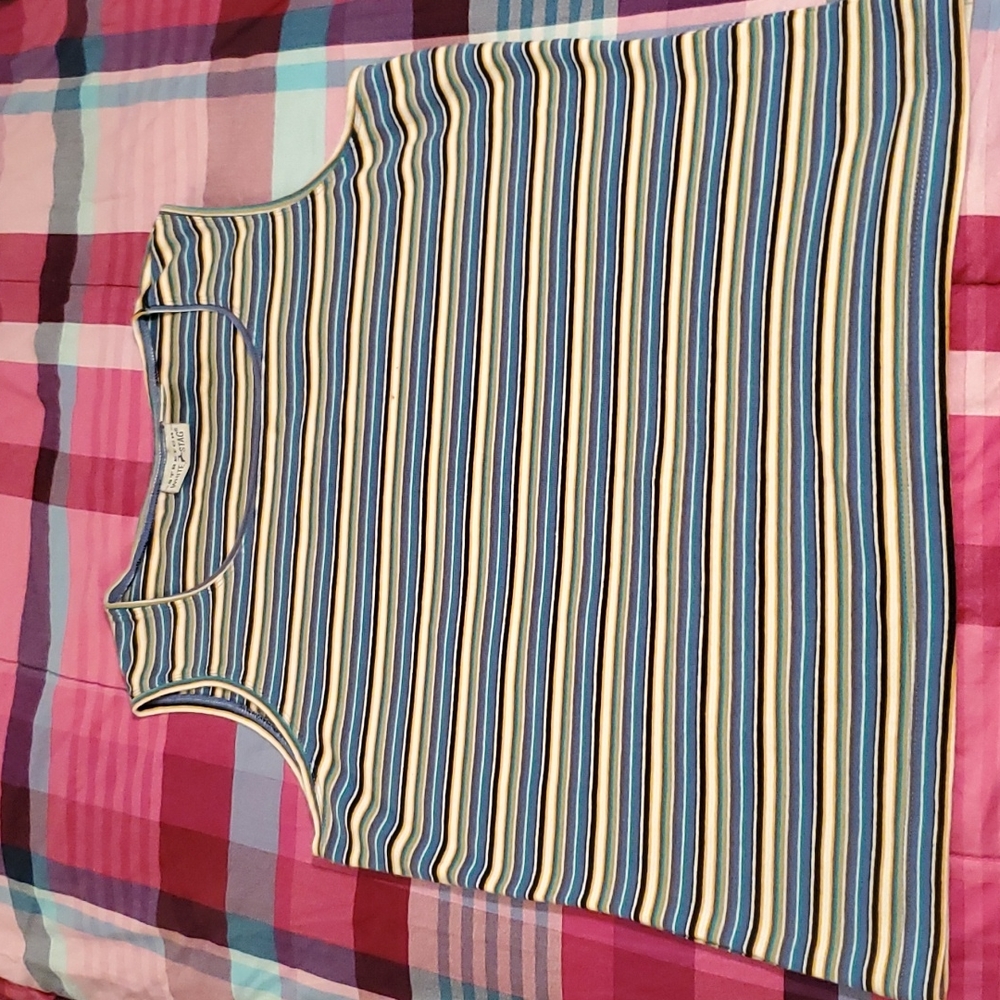 🍹10 for$20 Women's Striped Stretch Large Sleeveless Shirt